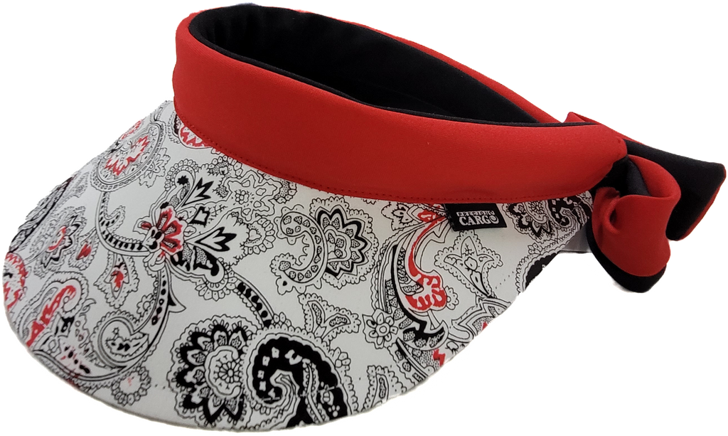 Visor || Paisley Swirl-Red