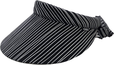 Reversible Visor II Blk Wh Spots & Stripe Self Band