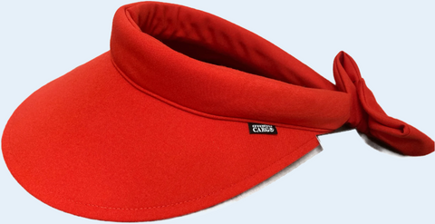 Visor || Red with Red Piping