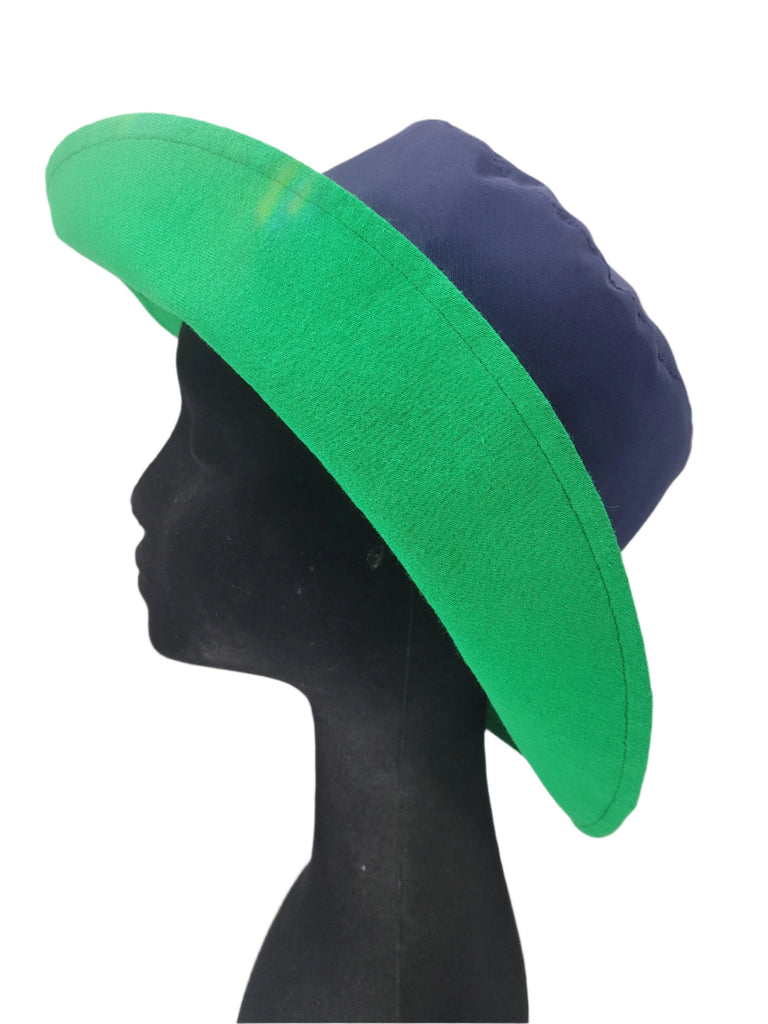 Wet Weather Bucket Hat  ||  Navy-Emerald