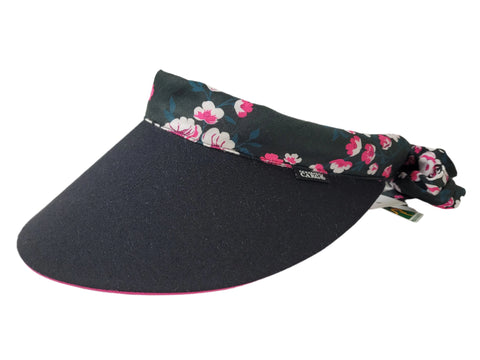 Reversible Visor II Black-Hot Pink-Cherry Blossom