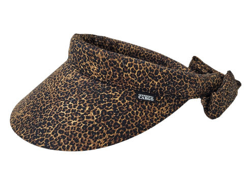 Reversible Visor  || Small Leopard w Self Band