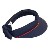 Visor || Navy w Red Piping