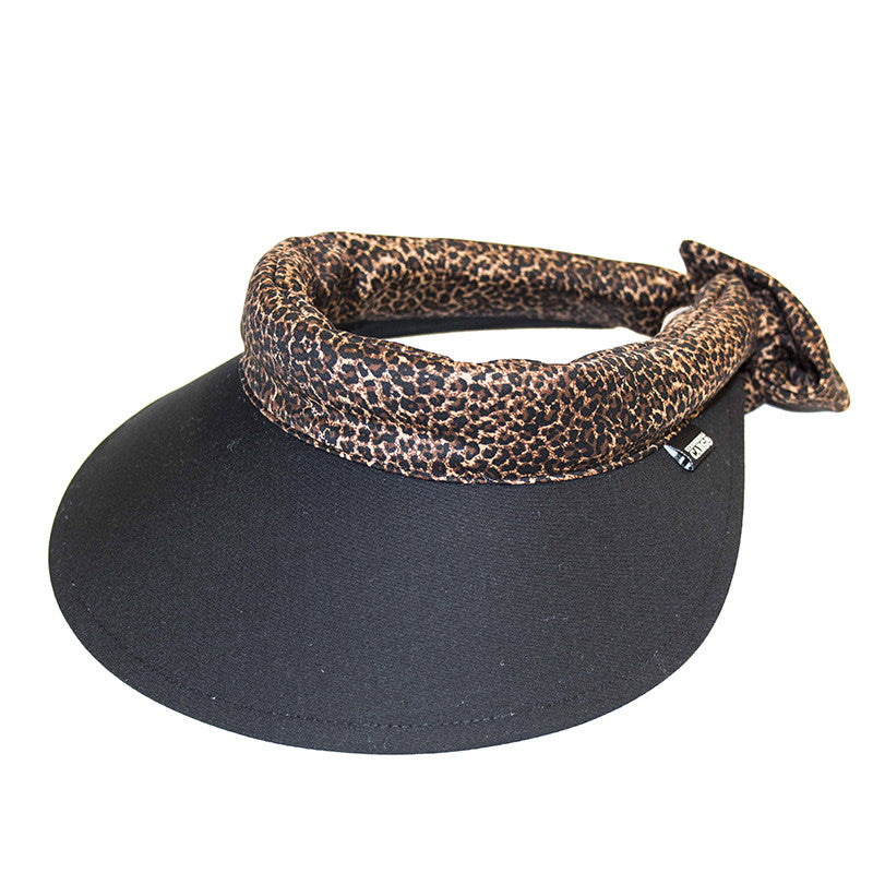 Visor || Black-Small Leopard