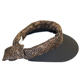 Visor || Black-Small Leopard