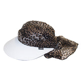 Veil Visor || White-Animal Georgette