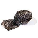 Veil Visor || White-Animal Georgette