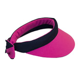 Reversible Visor || Hot Pink- School Navy