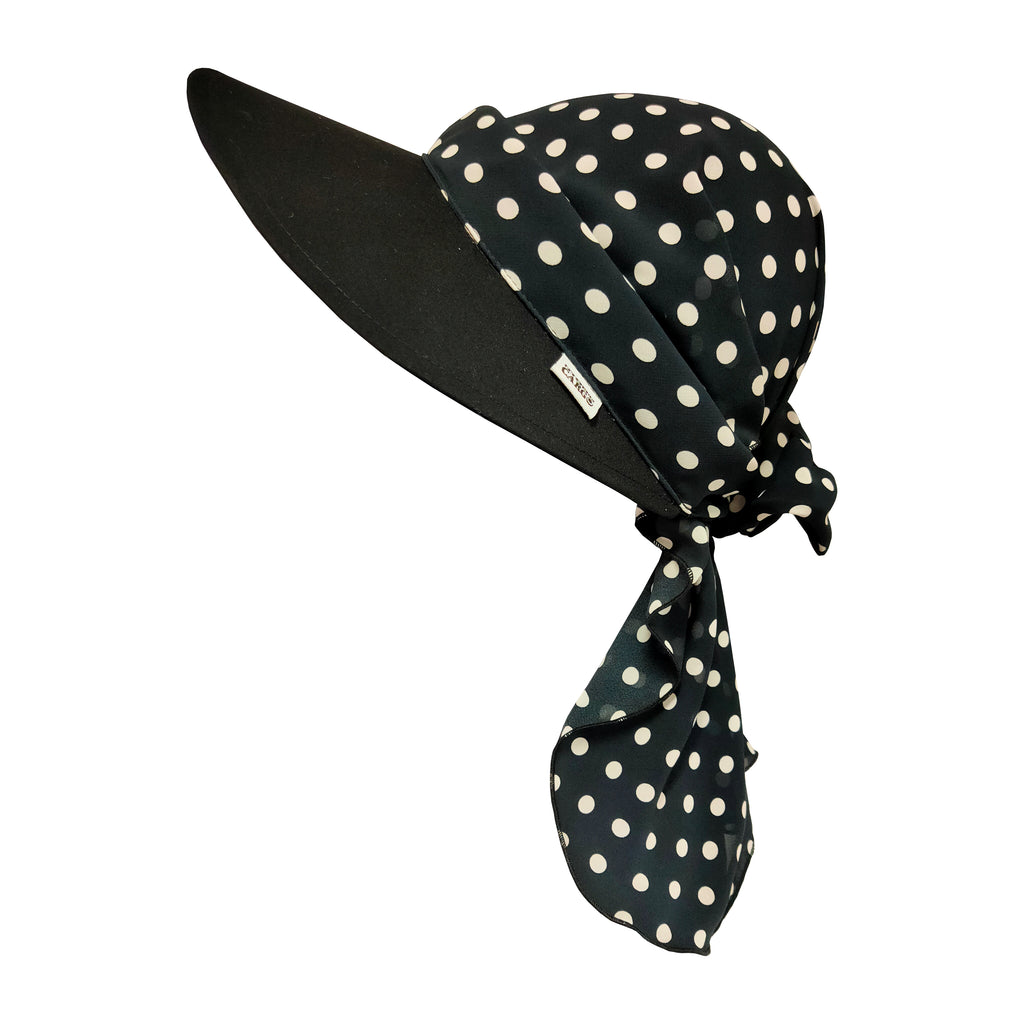 Veil Visor II Black-Wh Polkadot