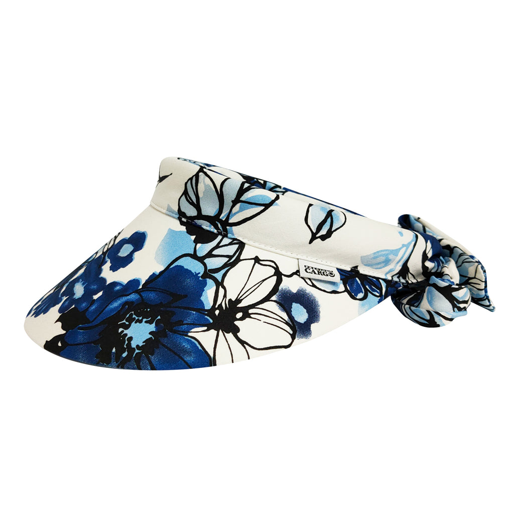 Reversible Visor || Royal Flower w Self Band