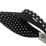 Reversible Visor || Black-White Polka Dot