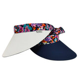 Reversible Visor || White - Splatter Band