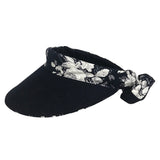 Reversible Visor  || White Rose-Sch Navy