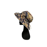 Summer Floppy Hat - Navy Paisley